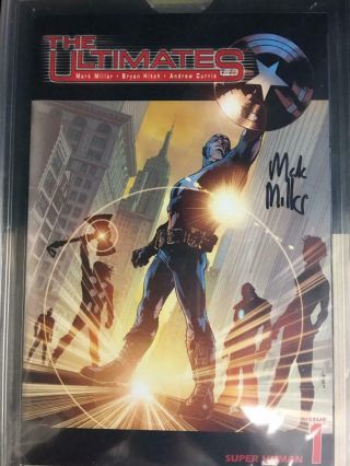 CGC 9.  8 DYNAMIC FORCES THE ULTIMATES 1 (2002) SIGNED BY MARK MILLAR AVENGERS 2