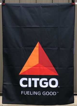 Citgo Advertising Cloth Banner Sign 29 1/2” X 63” Garage/man Cave