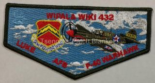 Wipala Wiki Lodge 432 2016 Flap Luke Afb P - 40 Warhawk Cond