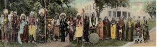 Comanche Indians Of Oklahoma,  1913 ; Tri - Fold Postcard