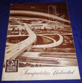 Bh1178 Vtg G.  M.  General Motors Transportation Unlimited Dealer Sales Brochure