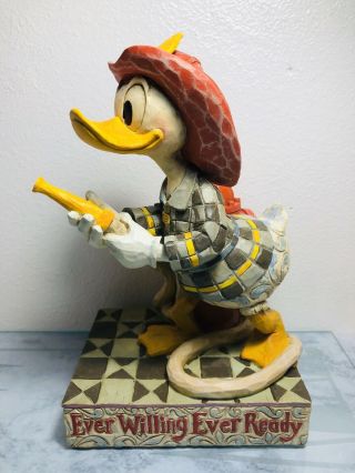 Disney Traditions Jim Shore Design Ever Willing Ever Ready Donald Duck Fireman