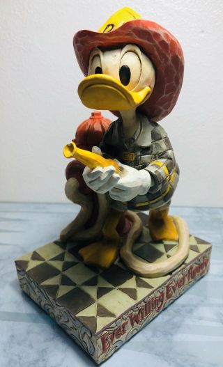 Disney Traditions Jim Shore Design Ever Willing Ever Ready Donald Duck Fireman 2