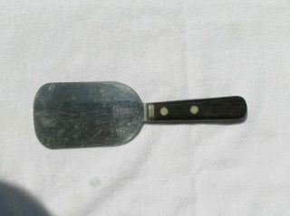 Old Clyde Cutlery Co.  Clyde Ohio Usa Stainless Server Wood Handle Spatula