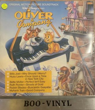 Walt Disney Oliver & Company (motion Picture Soundtrack) Vinyl,  Lp Ex