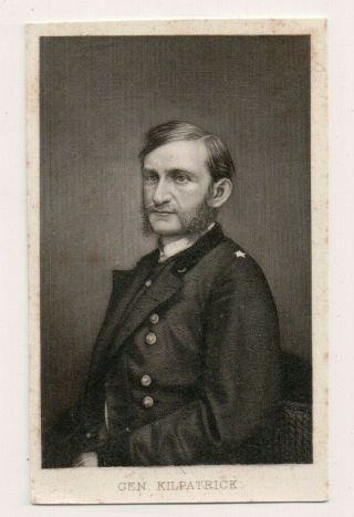 Vintage Cdv General Hugh Judson Kilpatrick Union Officer American Civil War