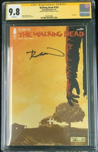 Walking Dead 193_cgc 9.  8 Ss_last Issue - Signed By Robert Kirkman