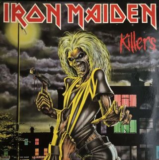 Iron Maiden - Killers - 1981 Vinyl Album - Emc 3357 1st Pressing Ex Con