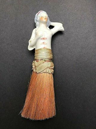 Antique Porcelain Victorian Half Doll Whisk Broom/brush - Price