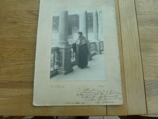 1905 Large Hand Signed & Dedicated Photo Famous Italian Professor R Nasini