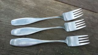 Sigurd Persson 18/8 Stainless Steel Servus Dinner Forks Set Of 3