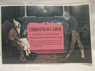 1999 Shackman Christmas Carol Advent Calendar With Fold Open Doors