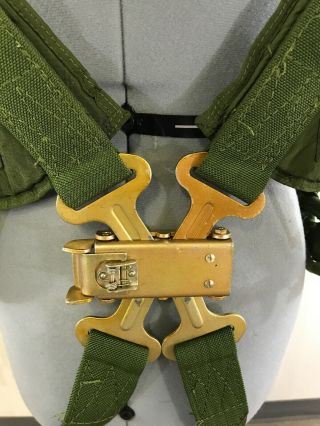 Foreign Military Ejection Parachute Harness & Pack Tray Assembly No Chute (E) 2
