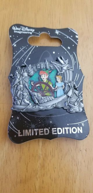 Disney Expo Wdi Stained Glass Peter Pan And Wendy Pin Le 300