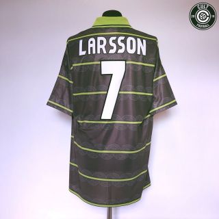 Larsson 7 Celtic Vintage Umbro Away Football Shirt Jersey 1998/99 (xl) Sweden