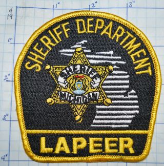 Michigan,  Lapeer County Sheriff Dept Patch