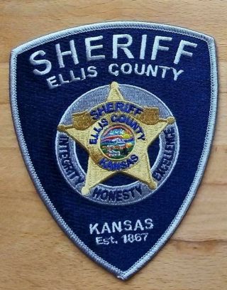 Patch Police Sheriff Ellis County Kansas