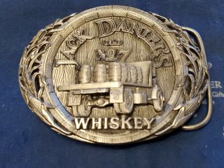 Jack Daniels 1995 Old No.  7 Whiskey Barrel Truck Belt Buckle Goods