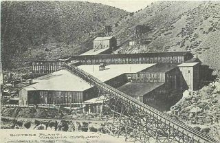 Nv,  Virginia City,  Nevada,  Butters Plant,  Mining Scene,  Albertype Co