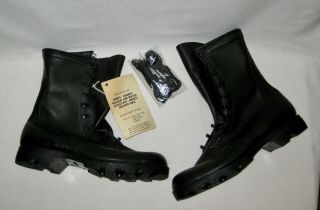 Us Army Surplus Black Combat Boots Mens 10.  5 W Leather
