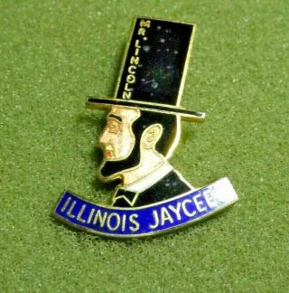Illinois Jaycees Mr.  Lincoln Lapel Pin Abraham Lincoln 16th President Of The Us