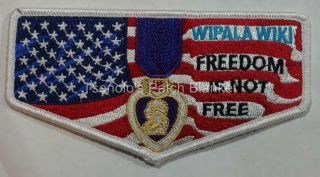 Wipala Wiki Lodge 432 2016 Flap Purple Heart Freedom Is Not