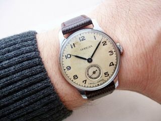 Rare Russian Old Kirova Pobeda Vintage Wristwatch From 1950 