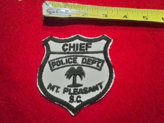 Vintage Police Department Chief My Pleasant Patch Sc South Carolina