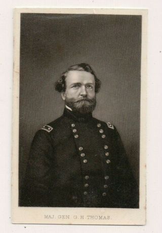 Vintage Cdv General George Henry Thomas Union Officer American Civil War