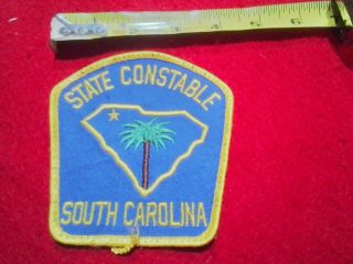 Vintage Police Patch State Constable Sc South Carolina