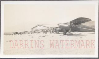 Vintage Photo Fleet Of Airplanes W/ Wenatchee Air Service Sign 710373
