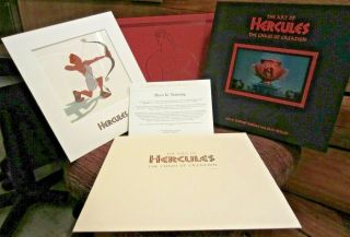 Disney " The Art Of Hercules - The Chaos Of Creation " Mib Book Signed By Filmmakers