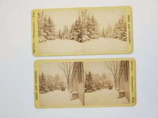 James E.  Irving,  Stereoview,  Troy,  York And Vicinity
