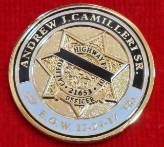 California Highway Patrol Officer Andrew J.  Camilleri Memorial Coins (lapd Nypd