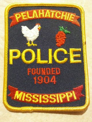 Mississippi State Pelahatchie Police Patch - Chicken & Grapes - Rankin Co.  -