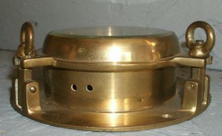 Brass Ships Porthole Nautical Maritime Ship ' s Time thermo,  thermometer F/C 2