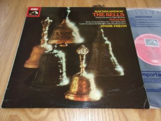Tas Hmv Asd 3284 Uk 1st B/w Rachmaninov - The Bells Andre Previn / Lso Nm