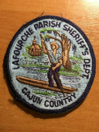 Patch Police Sheriff Lafourche Parish Cajun County - Louisiana La State