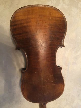 Old Vintage Violin For Repair/restoration Full Size