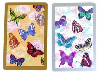 Pair Swap Cards.  Butterfly Species.  Blue Skipper,  Swallow Tail.  Congress.