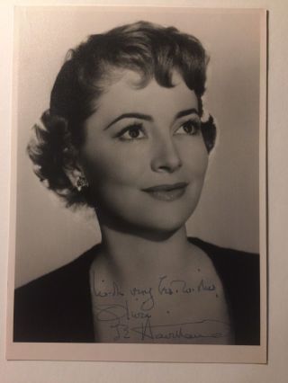 Olivia De Havilland Rare Vintage Autographed Photo & Signed Letter Gwtw 1950s