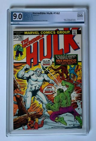 Incredible Hulk 162 | Pgx 9.  0 | White Pages | 1st Appearance Of Wendigo