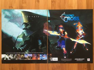 Chrono Cross Ps1 Psx Playstation 1 2000 Vintage Poster Ad Art Print Rpg Rare Htf