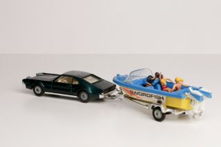 Vintage Corgi Toys Oldsmobile Toronado and Boat w/Trailer 3