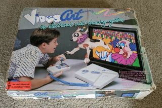 Ljn Video Art Electronic Drawing Game System Console Vintage
