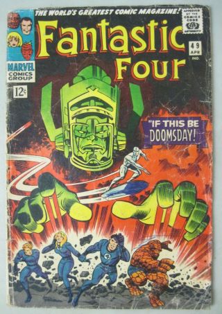 Fantastic Four 49 Marvel Comics 1966 1st Full Appearance Galactus 2nd Surfer