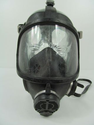 Ex Fire Fighter Single Port Sabre Safety Black Respirator Gas Face Mask K1/gm3