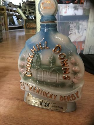 Jim Beam Churchill Downs 95th Kentucky Derby Whiskey Bourbon Decanter