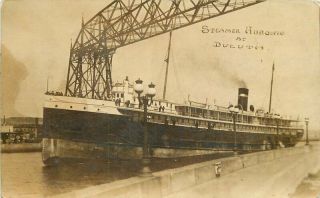 C - 1910 Duluth Minnesota Steamer Huronic Rppc Photo Postcard 12549