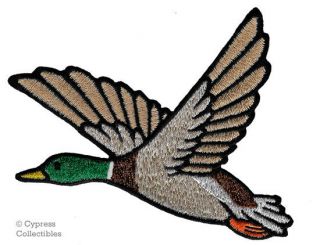 Mallard Duck Iron - On Patch Embroidered Bird Animal Hunting Souvenir Applique